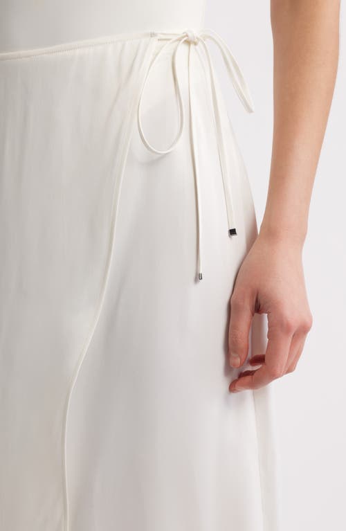 Hugo Boss Boss Vamarni Wrap Skirt In Soft Cream