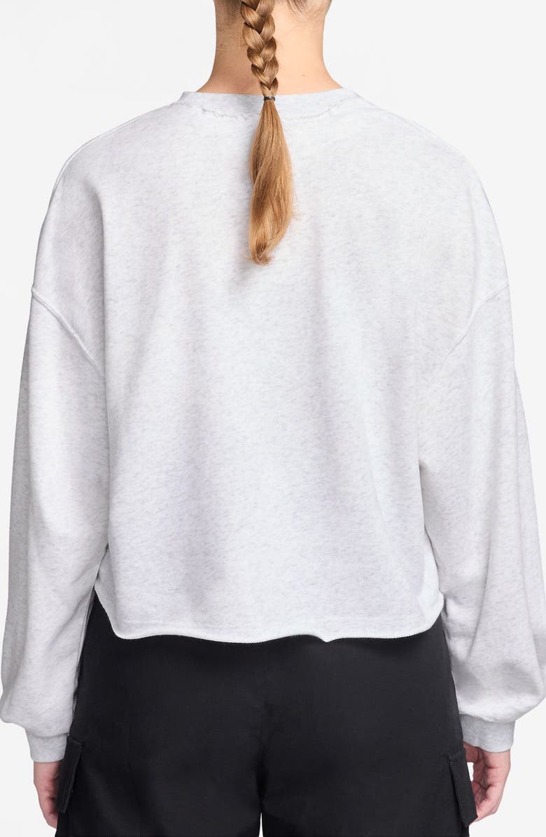 Nike W NSW NK CHILL FT CREW, Alternate, color, Birch Heather/ Black