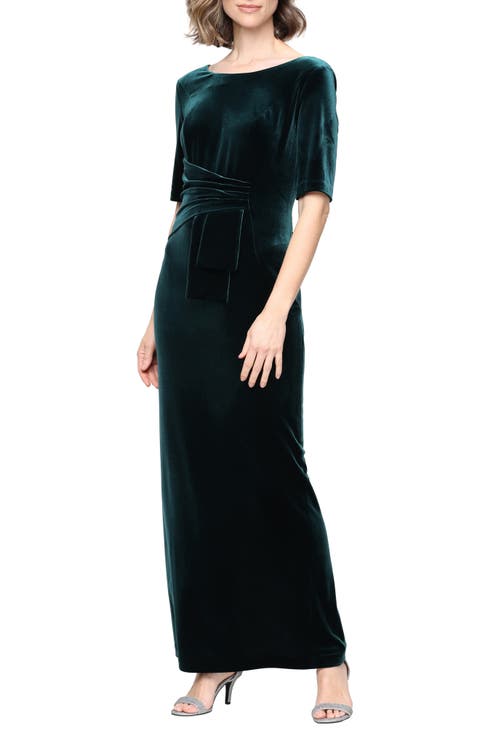 Stretch Velvet Gown
