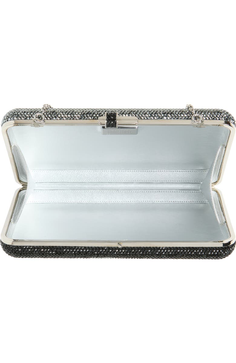 JUDITH LEIBER COUTURE Marilyn Slim Slide Clutch, Alternate, color, Silver Jet Multi