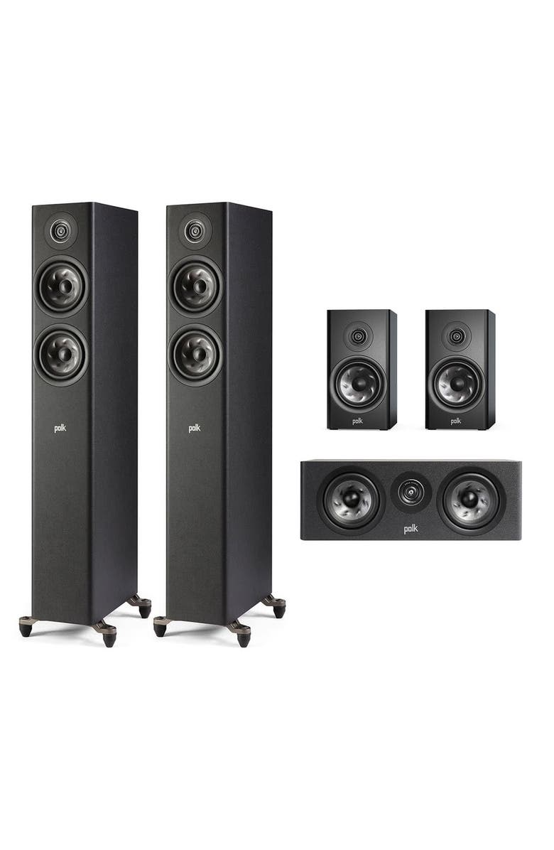 Polk Audio Reserve 5.0 Channel Compact Home Theater Speaker Package, Main, color, Black