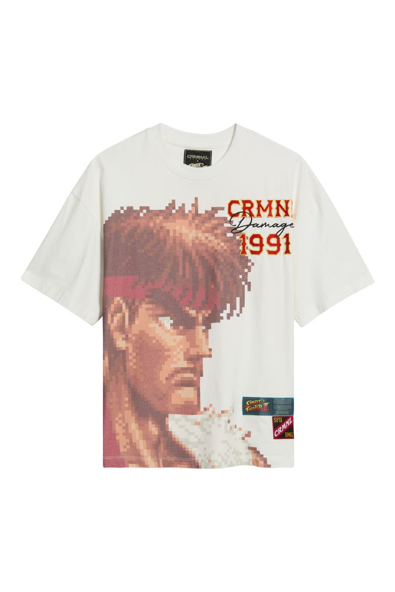 x Street Fighter II Ryu T-Shirt, Main, color, WHITE