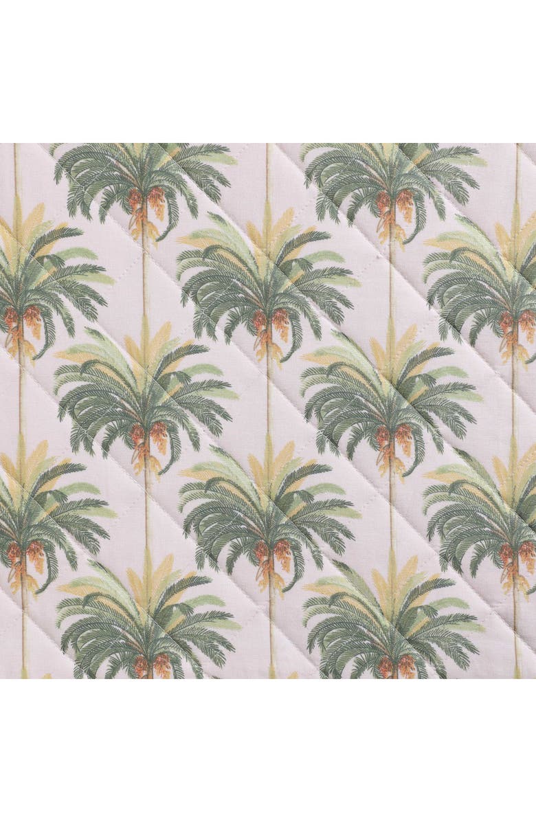 Tommy Bahama Santiago Palm Print Reversible Cotton Quilt Set, Alternate, color, Pink