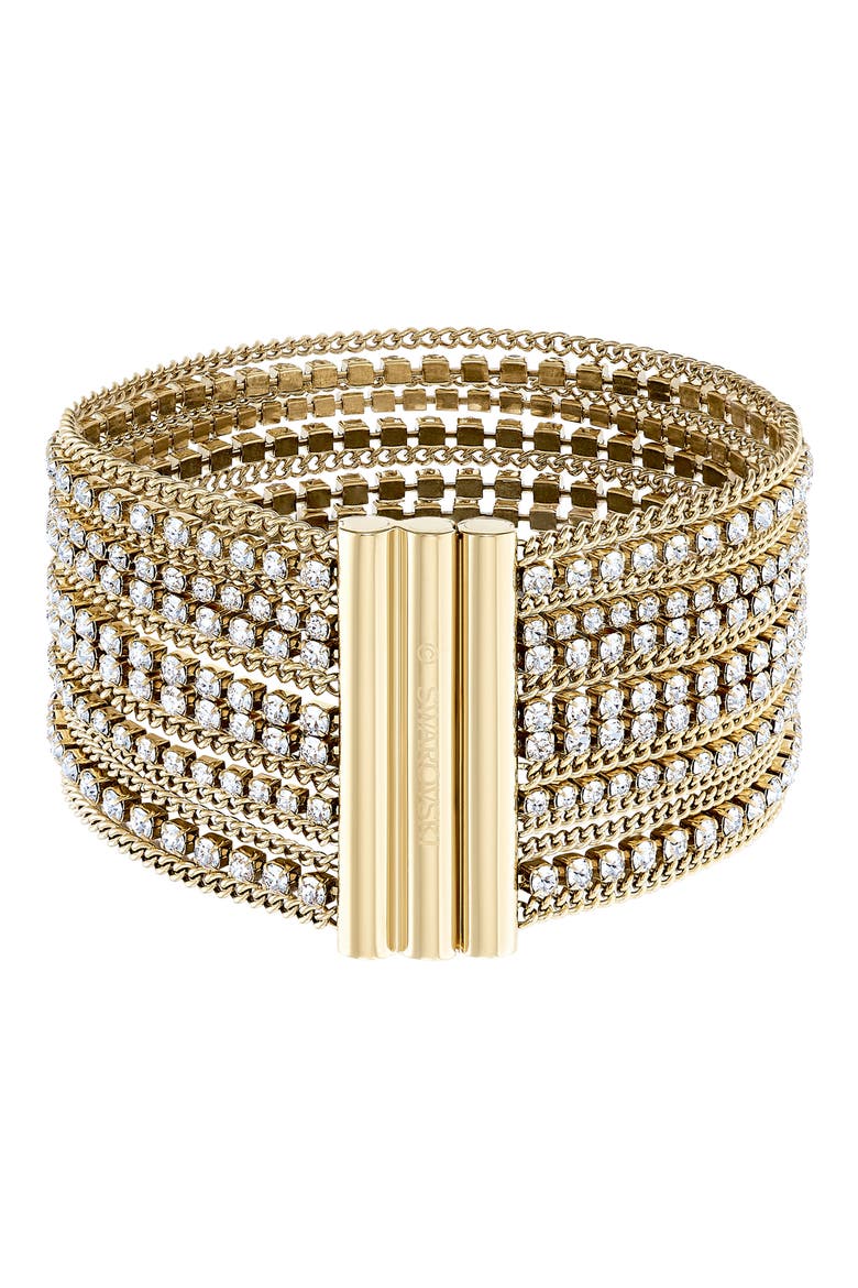 Fit Wide Bracelet, Alternate, color, CRYSTAL