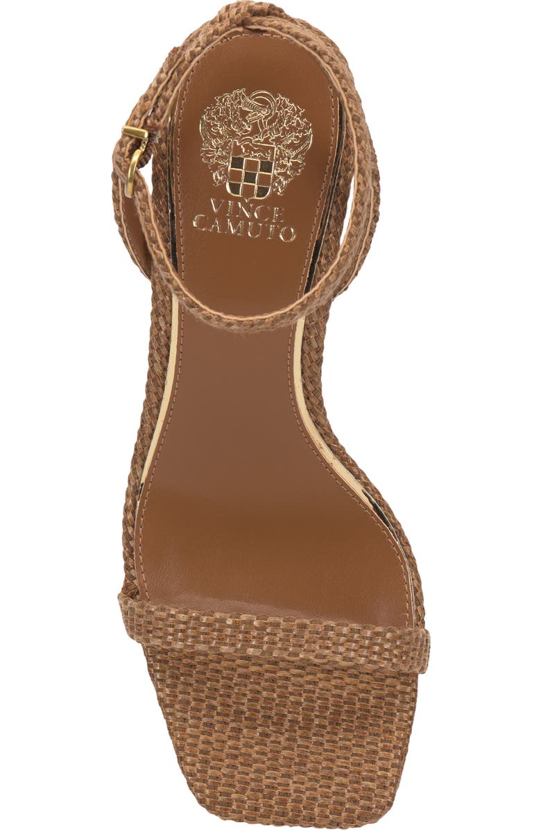 Vince Camuto Ambee Ankle Strap Wedge Sandal, Alternate, color, Golden Walnut