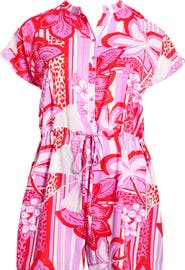 SUGARLIPS Barba Tropical Print Romper