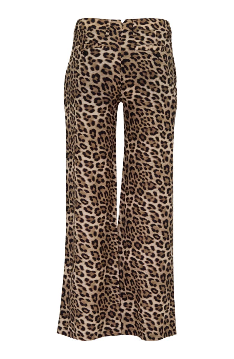 Lords of Harlech Leopard Womens Wool Wide-leg Pant, Alternate, color, Leopard Brown