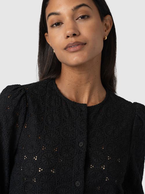 Saint + Sofia Tabitha Blouse In Black