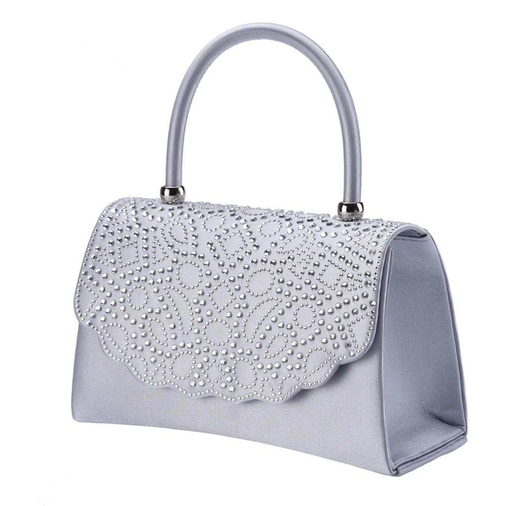 Lady Couture Evening Handbag In Silver