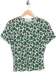 Diane von Furstenberg Short Sleeve Crewneck Top
