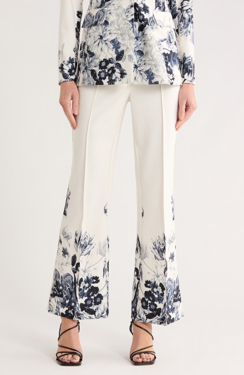 JASON WU Floral Pants, Main, color, Ivory Floral Print