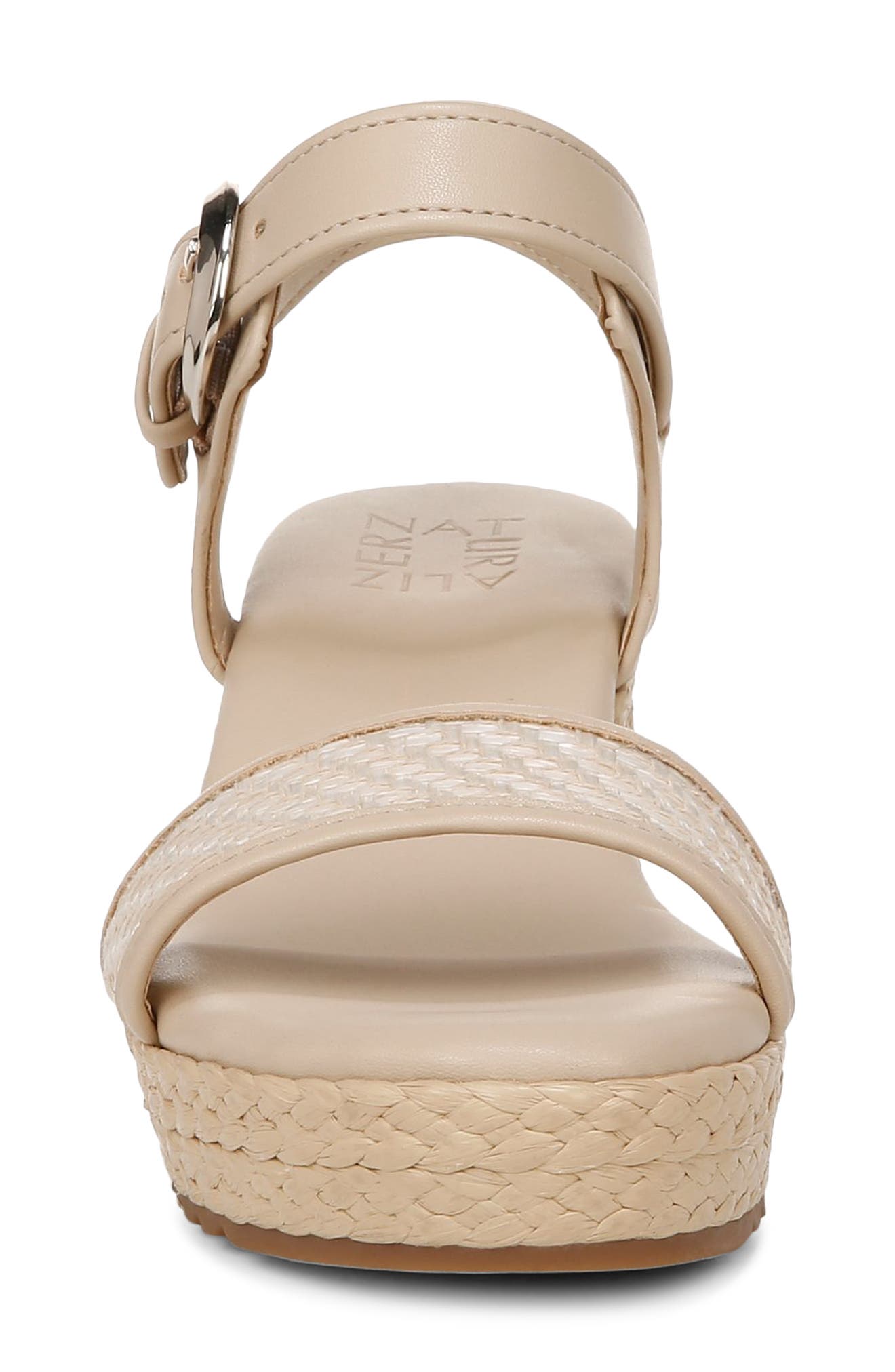 Naturalizer Stella Platform Wedge Sandal, Alternate, color, Beige Multi Fabric