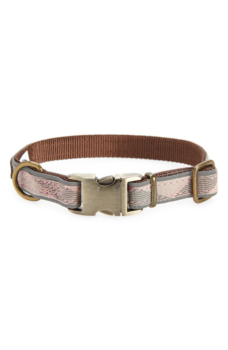 Barbour Reflective Tartan Dog Collar, Main, color, 