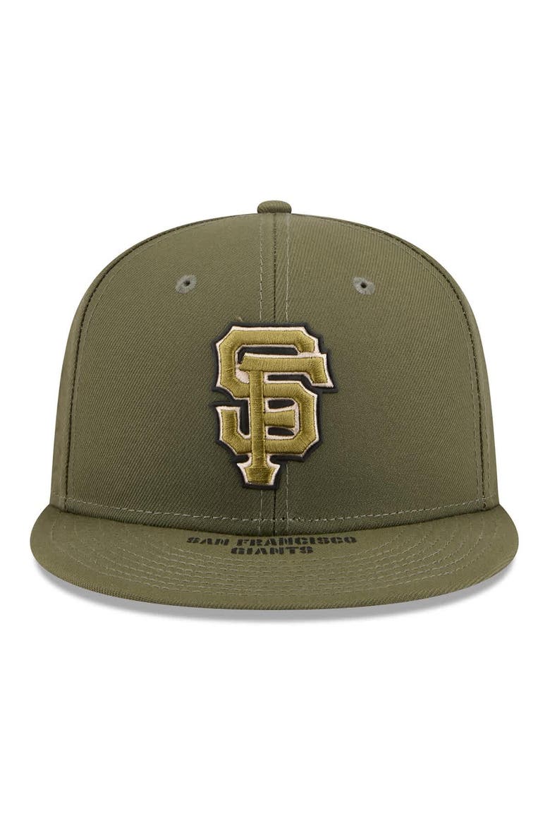Men's New Era  Olive San Francisco Giants 2026 Armed Forces Day 59FIFTY Fitted Hat, Alternate, color, Olive