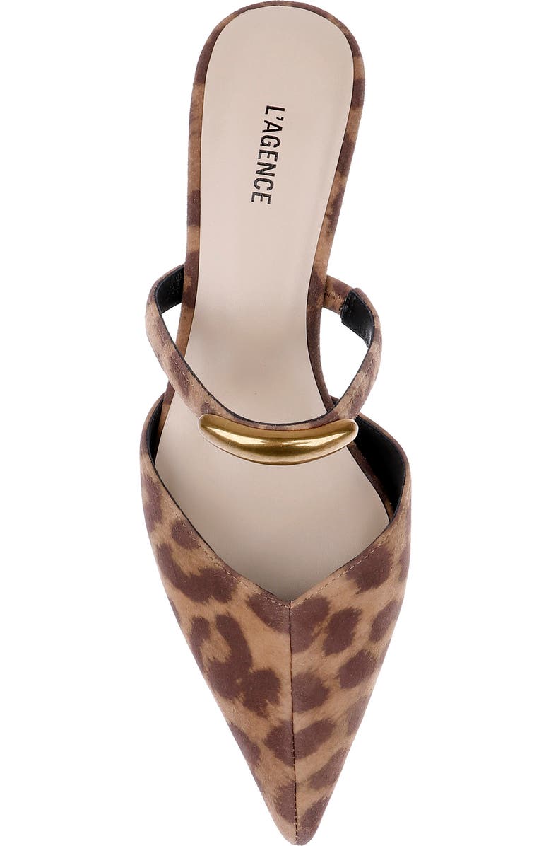 L'AGENCE Catania Mule, Alternate, color, Leopard Print Calf Hair