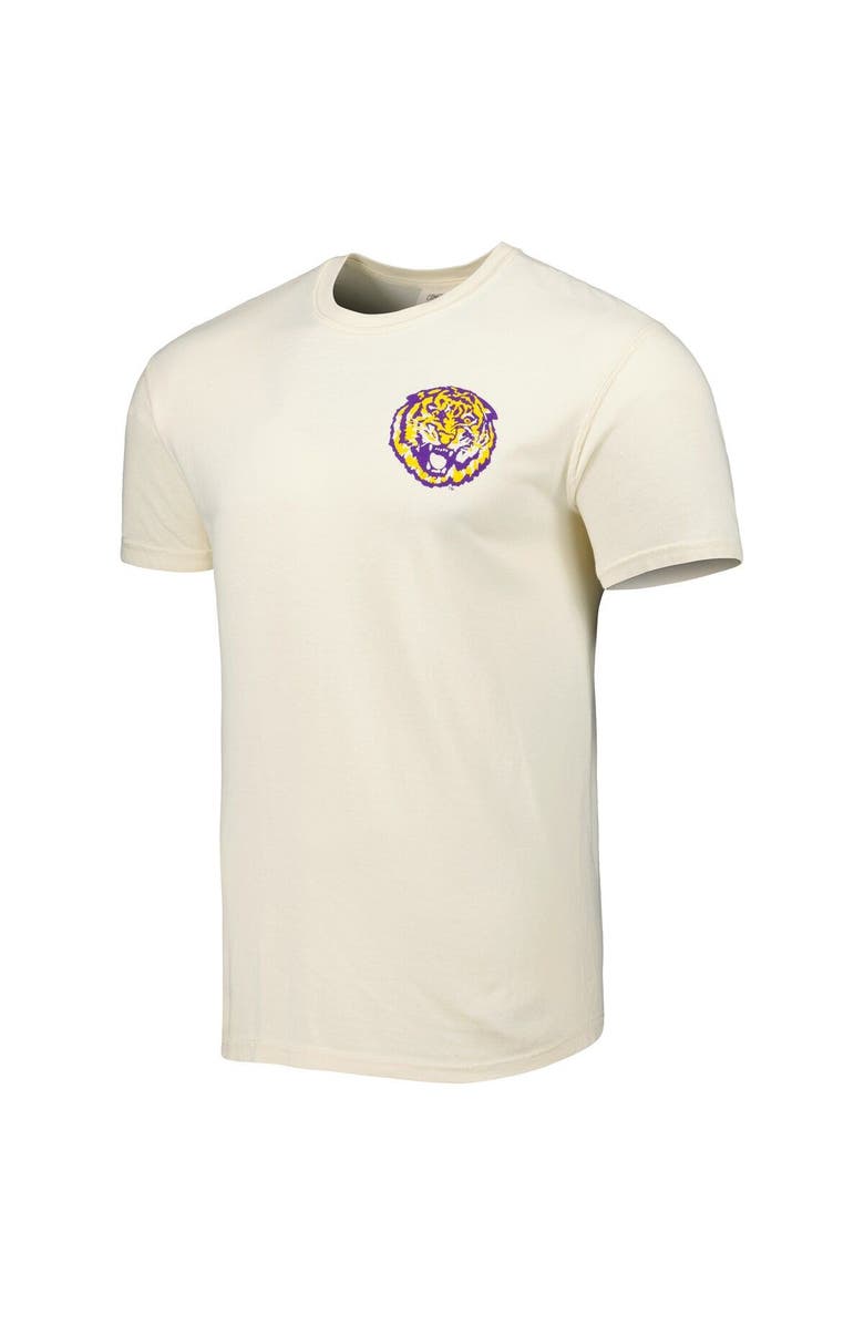 IMAGE ONE Men's Cream LSU Tigers Vault Vintage Comfort Color T-Shirt, Alternate, color, Cream