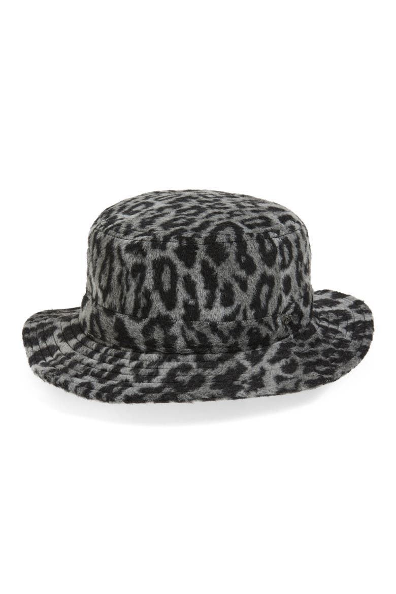 Hardy Bucket Hat, Main, color, ALUMINUM/ BLACK LEOPARD