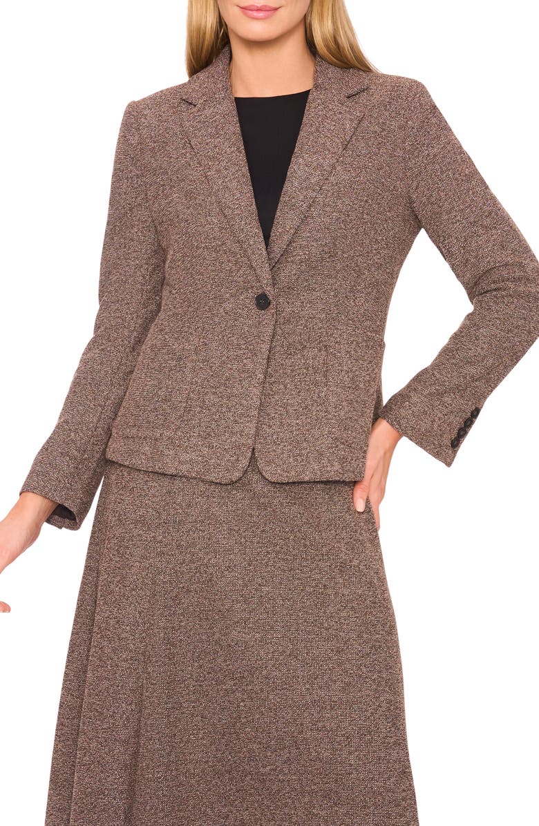 Halogen<sup>®</sup> One-Button Tweed Knit Blazer, Main, color, Delicioso