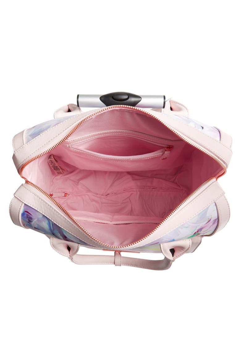 'Hallema - Hanging Gardens' Travel Bag, Alternate, color, BABY PINK