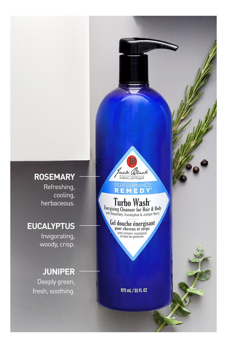 Jack Black Turbo Wash<sup>®</sup> Energizing Cleanser for Hair & Body, Alternate, color, 