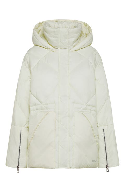 Quilted Water Repellent Hooded Jacket