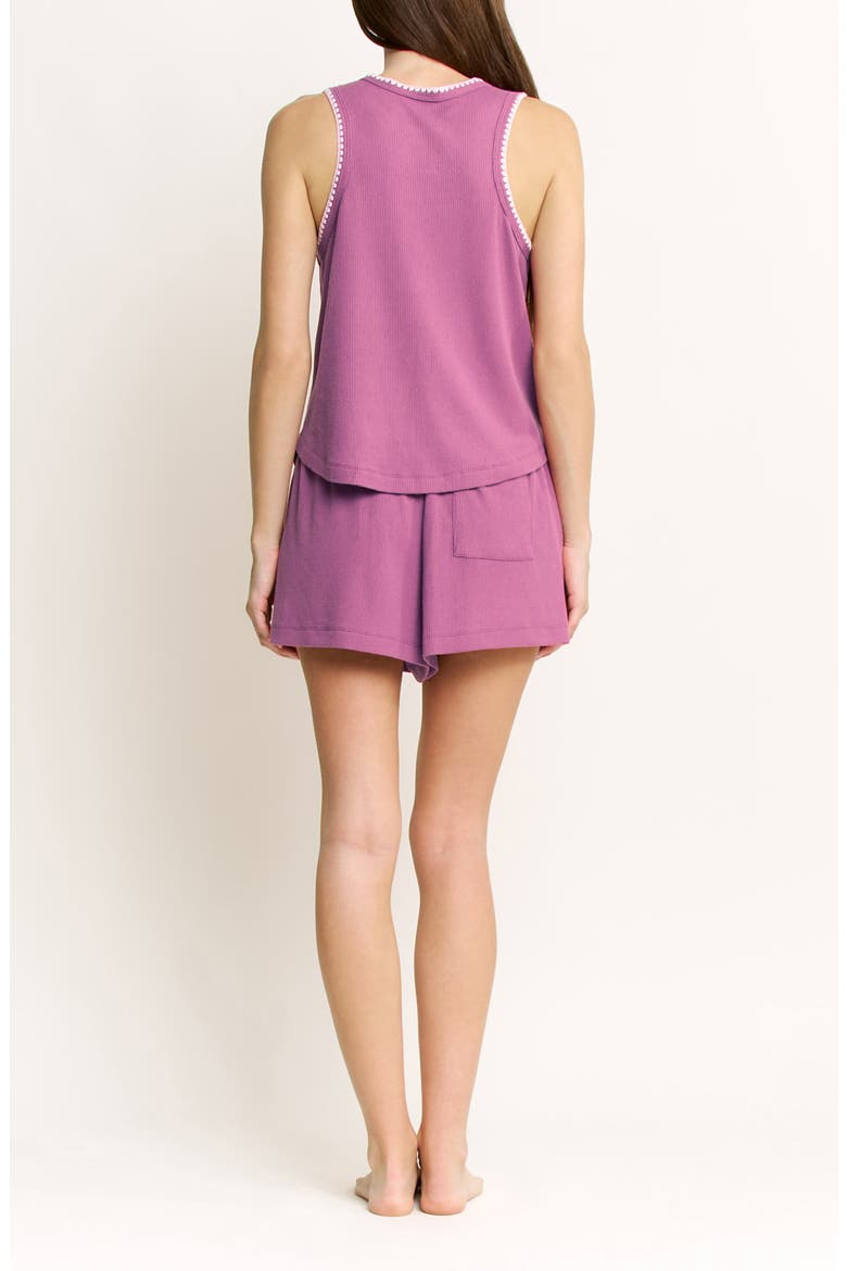 Kickback Short Pajamas, Alternate, color, BERRY