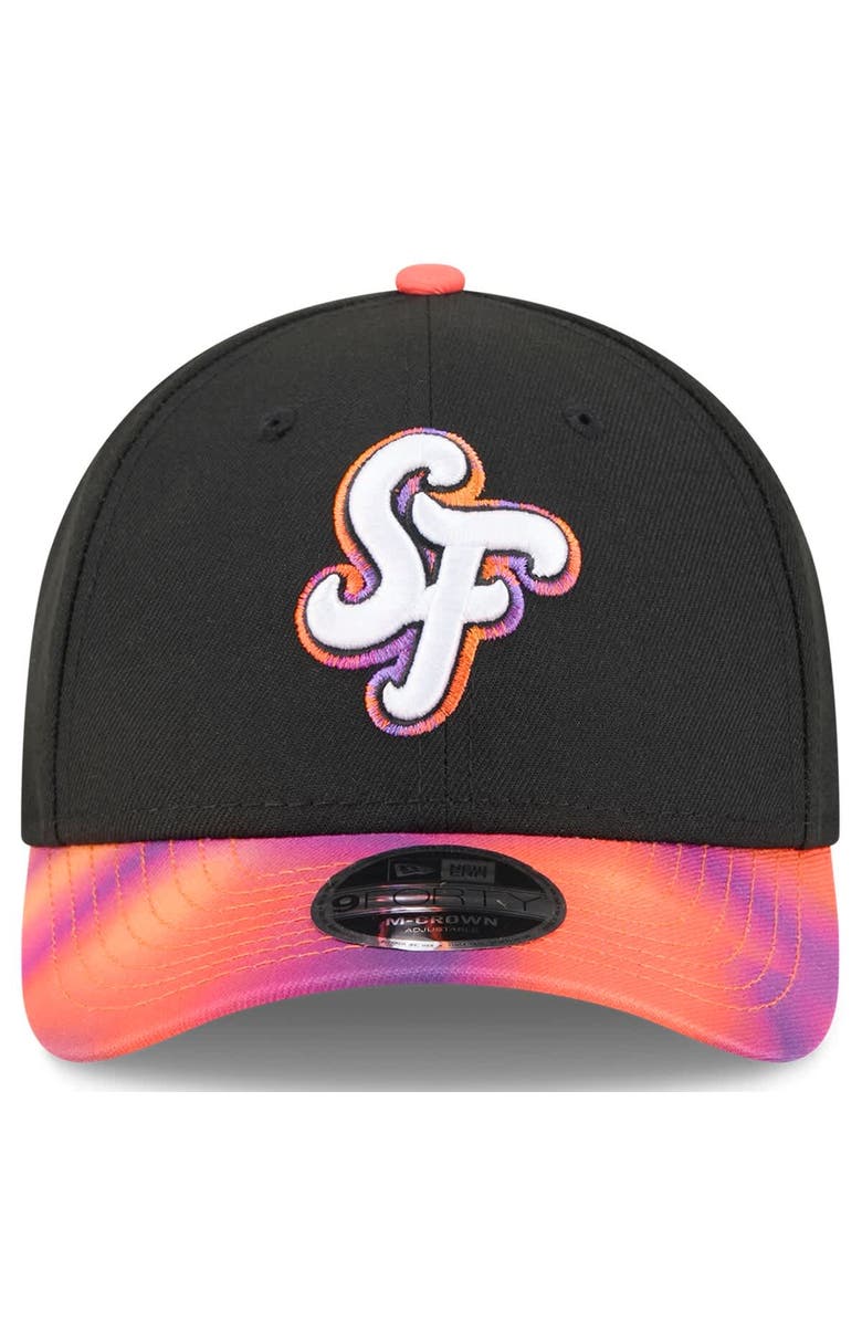 New Era Men's New Era Black/Orange San Francisco Giants 2025 City Connect 9FORTY M-Crown Adjustable Hat, Alternate, color, Black