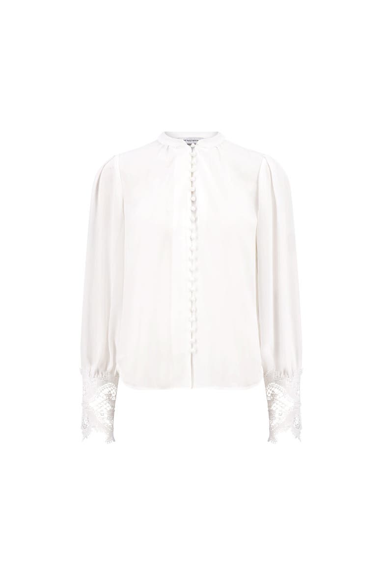 Blake Lace Sleeve Blouse, Alternate, color, White