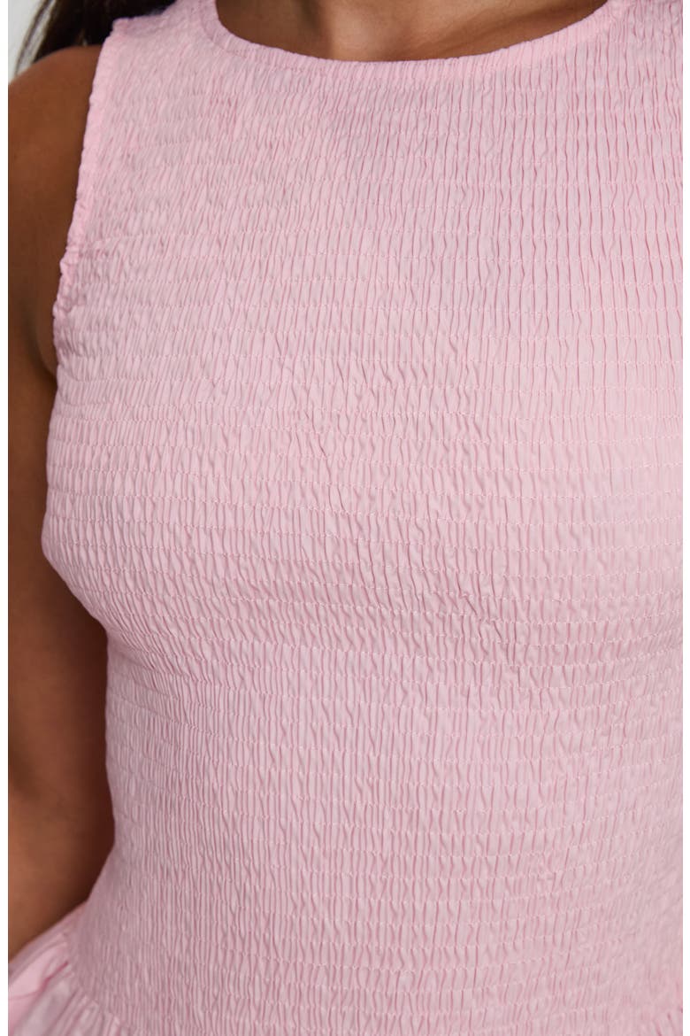 Chauntelle Smocked Cotton Top, Alternate, color, PINK