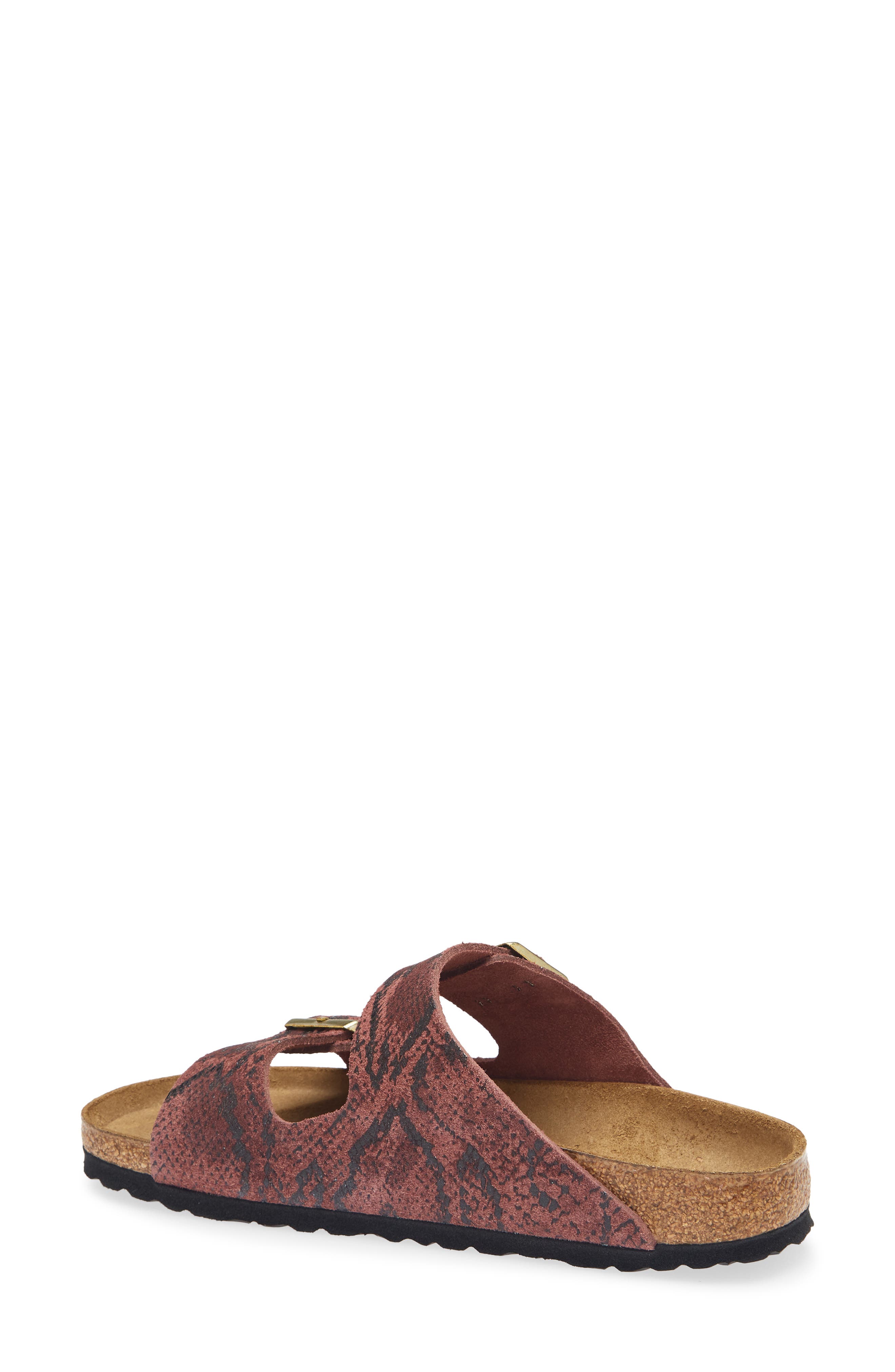 Arizona Snakeskin Embossed Slide Sandal, Alternate, color, PEPPER SNAKE
