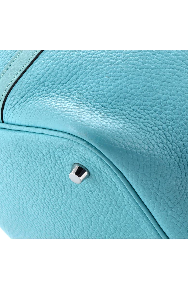 Pre-Owned Hermes Picotin Lock Bag Clemence MM, Alternate, color, Bleu Atoll