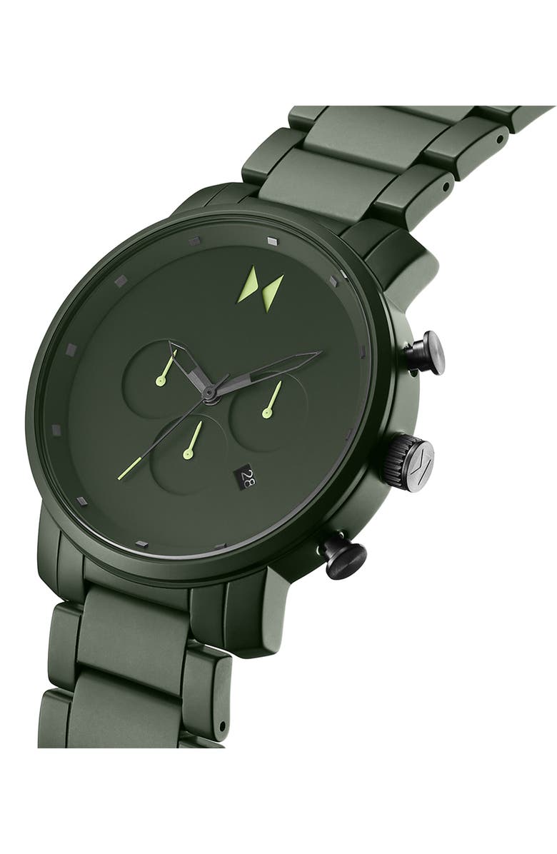 MVMT Chronograph Ceramic Bracelet Watch, 45mm, Alternate, color, 