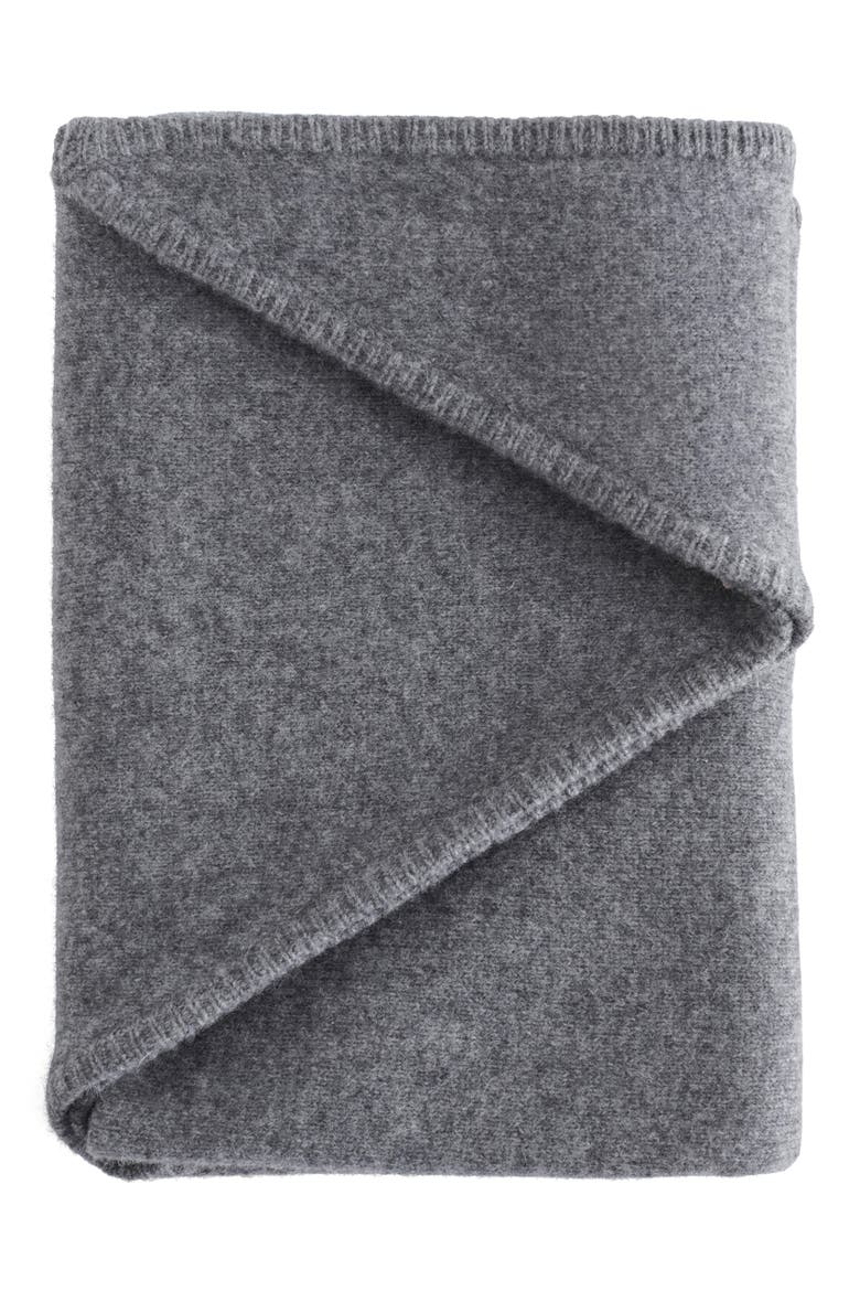 Triangle Wool Scarf, Alternate, color, GREY MEDIUM DUSTY
