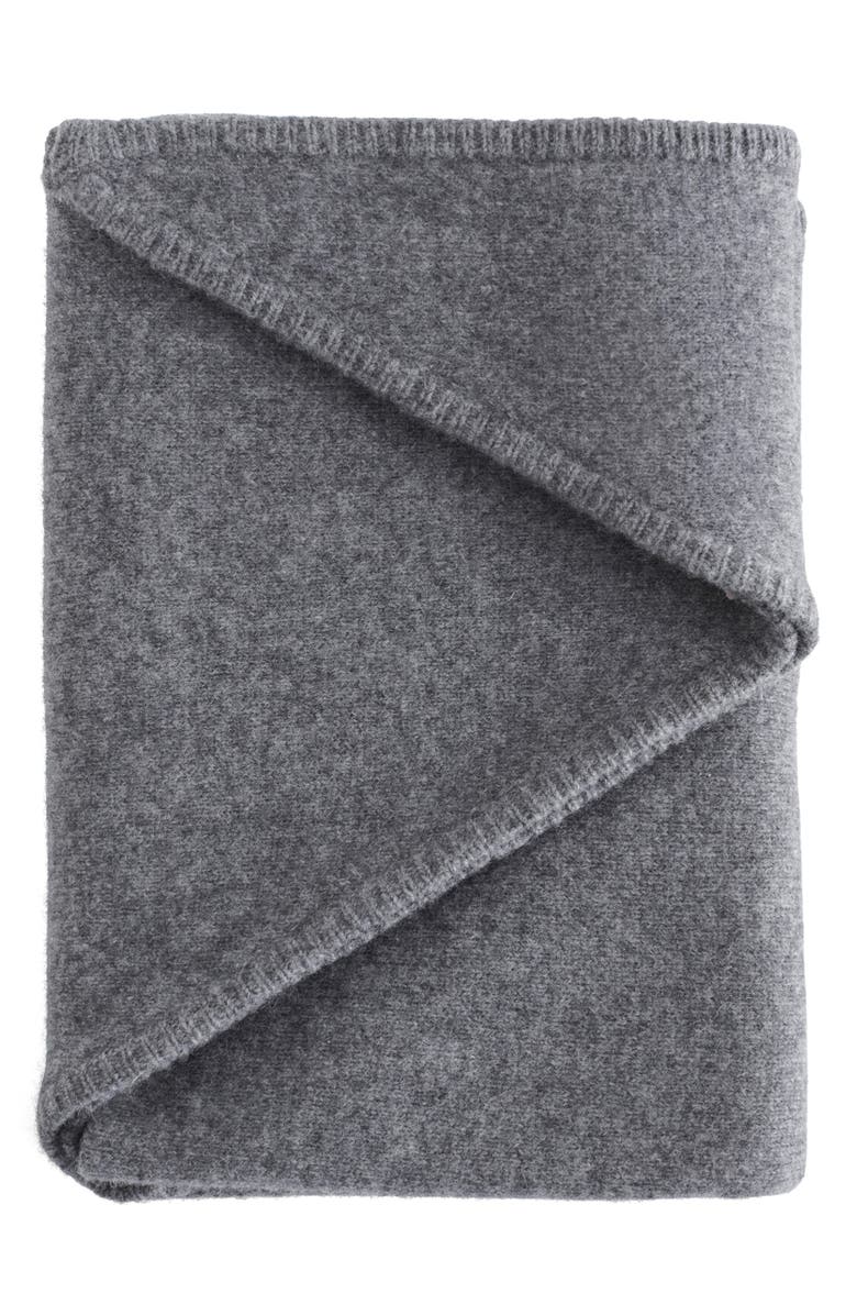& Other Stories Triangle Wool Scarf, Alternate, color, Grey Medium Dusty