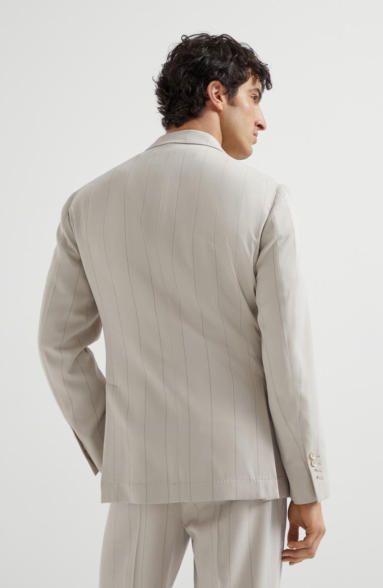 Brunello Cucinelli Twill blazer, Alternate, color, Ivory