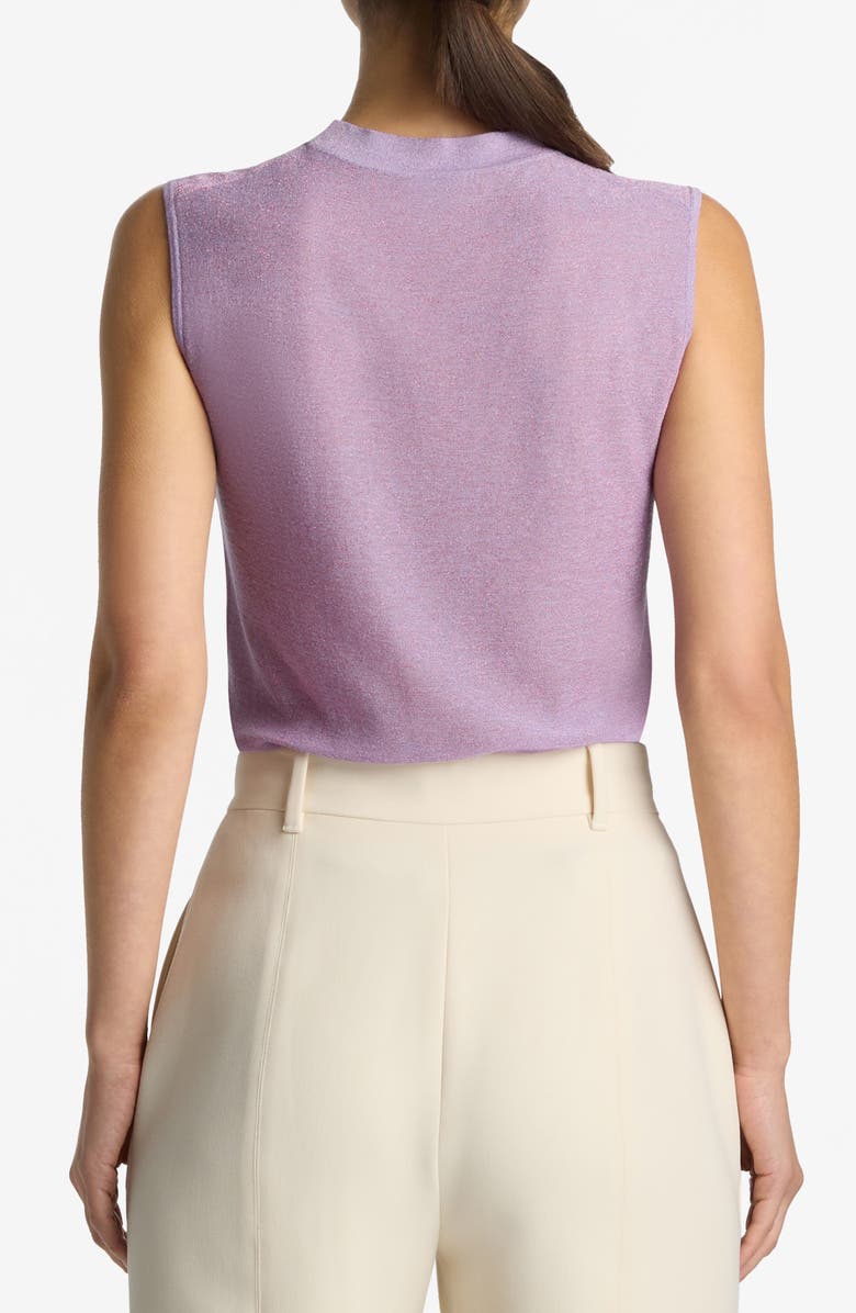 St. John Collection Metallic Reverse Jersey Shell, Alternate, color, 