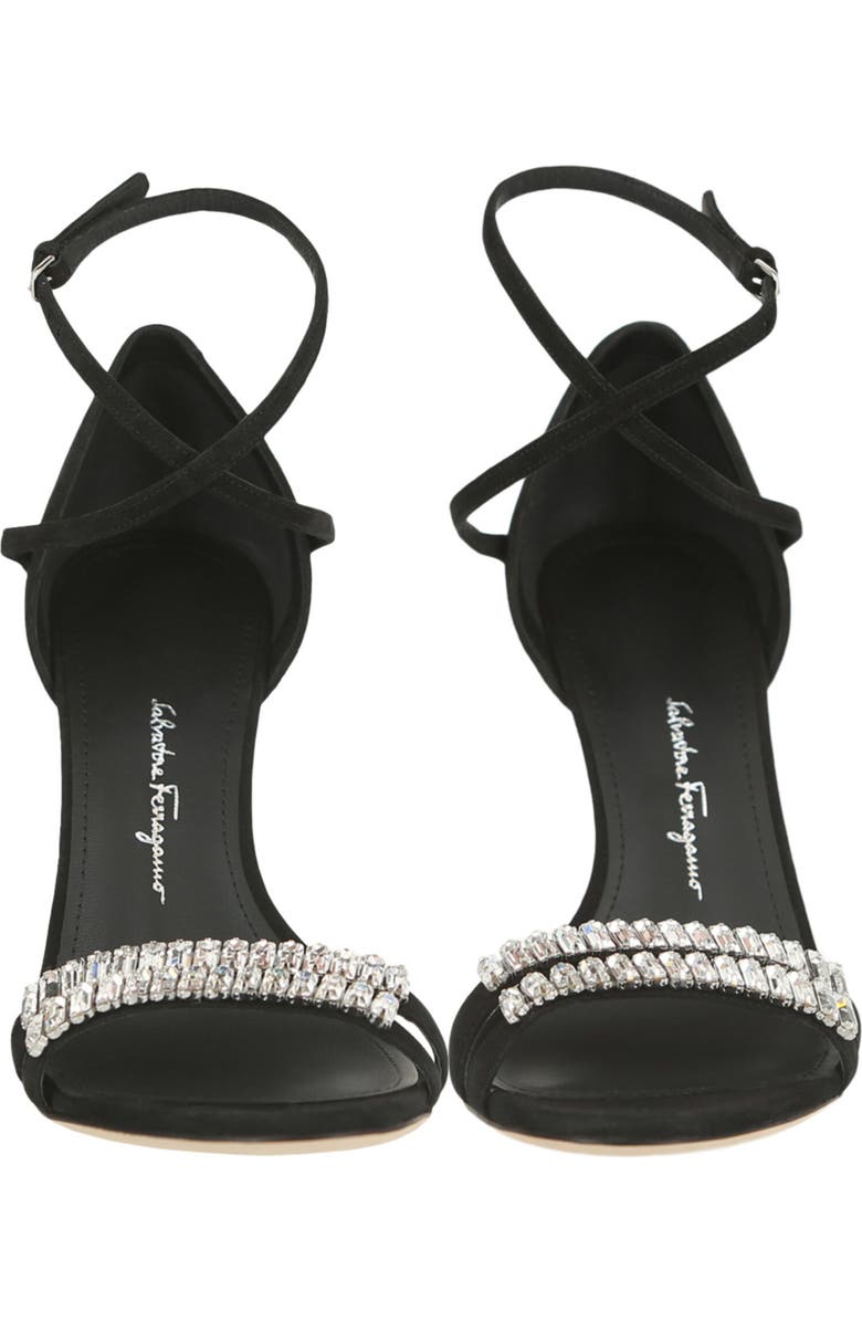 FERRAGAMO Ines Ankle Strap Sandal, Alternate, color, Black
