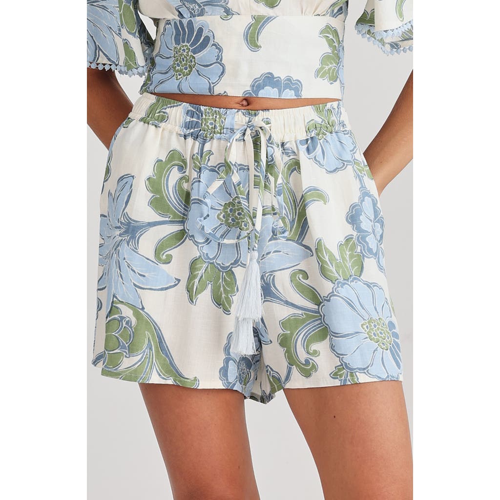 Talisman The Label Odyssey Floral Drawstring Shorts In Ibiza