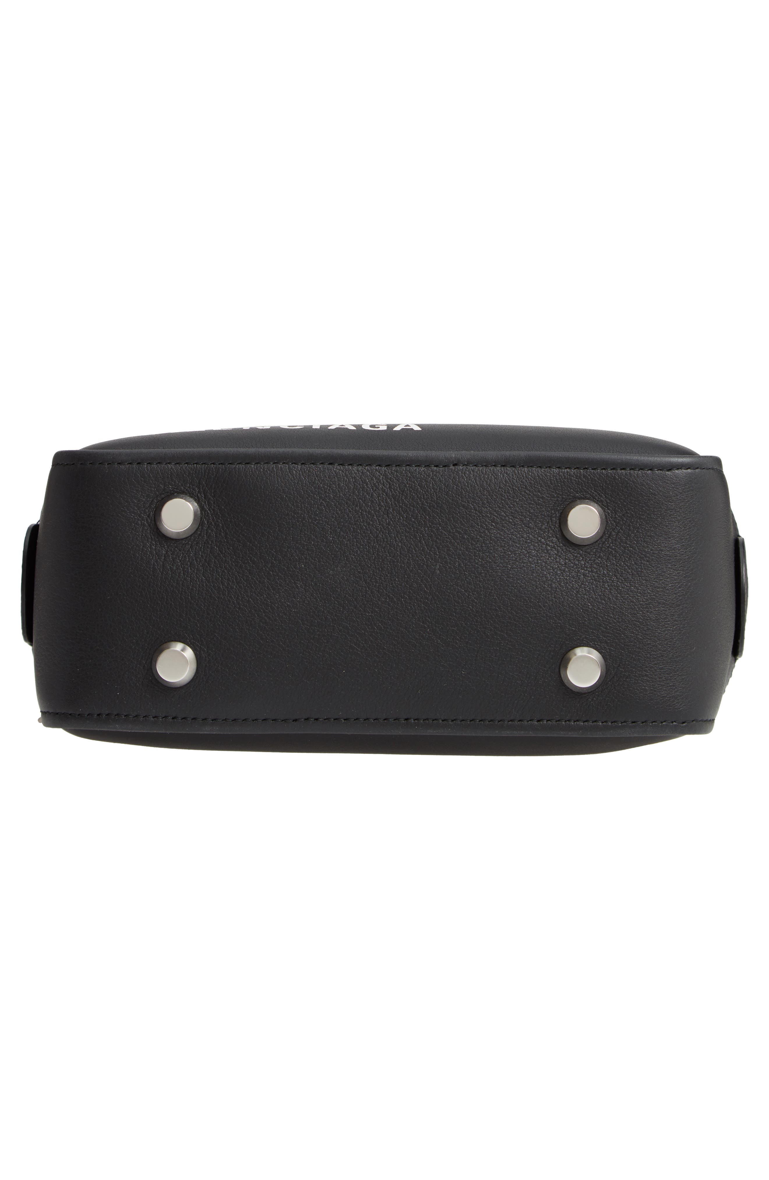 Balenciaga Extra Small Triangle Leather Satchel, Alternate, color, 