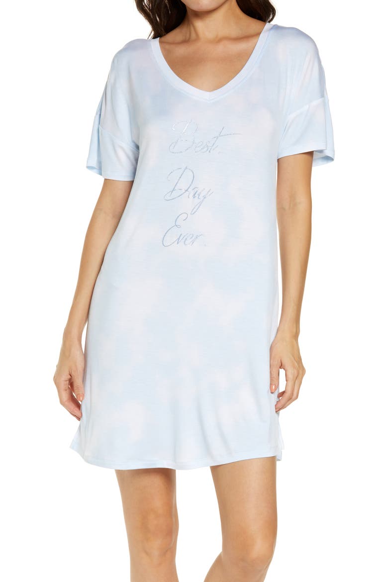 Intimates All American Sleep Shirt, Main, color, CLOUD SKY