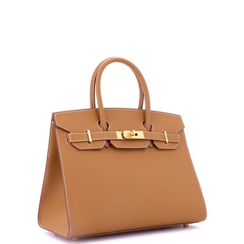 Pre-owned Hermes Hermes Birkin Sellier Bag Brown Epsom With Gold Hardware 30 In Gold