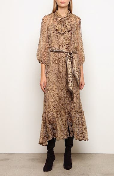 chinese dress ladies Zimmermann Espionage Lace Up Mini Dress (For Hire) – EKOLUV main image 1