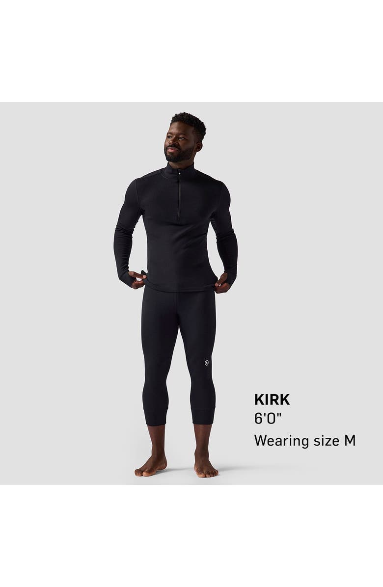 Backcountry Cedars Rws Merino Mid-Wt Baselayer 3/4 Bottom - Men's, Alternate, color, Black