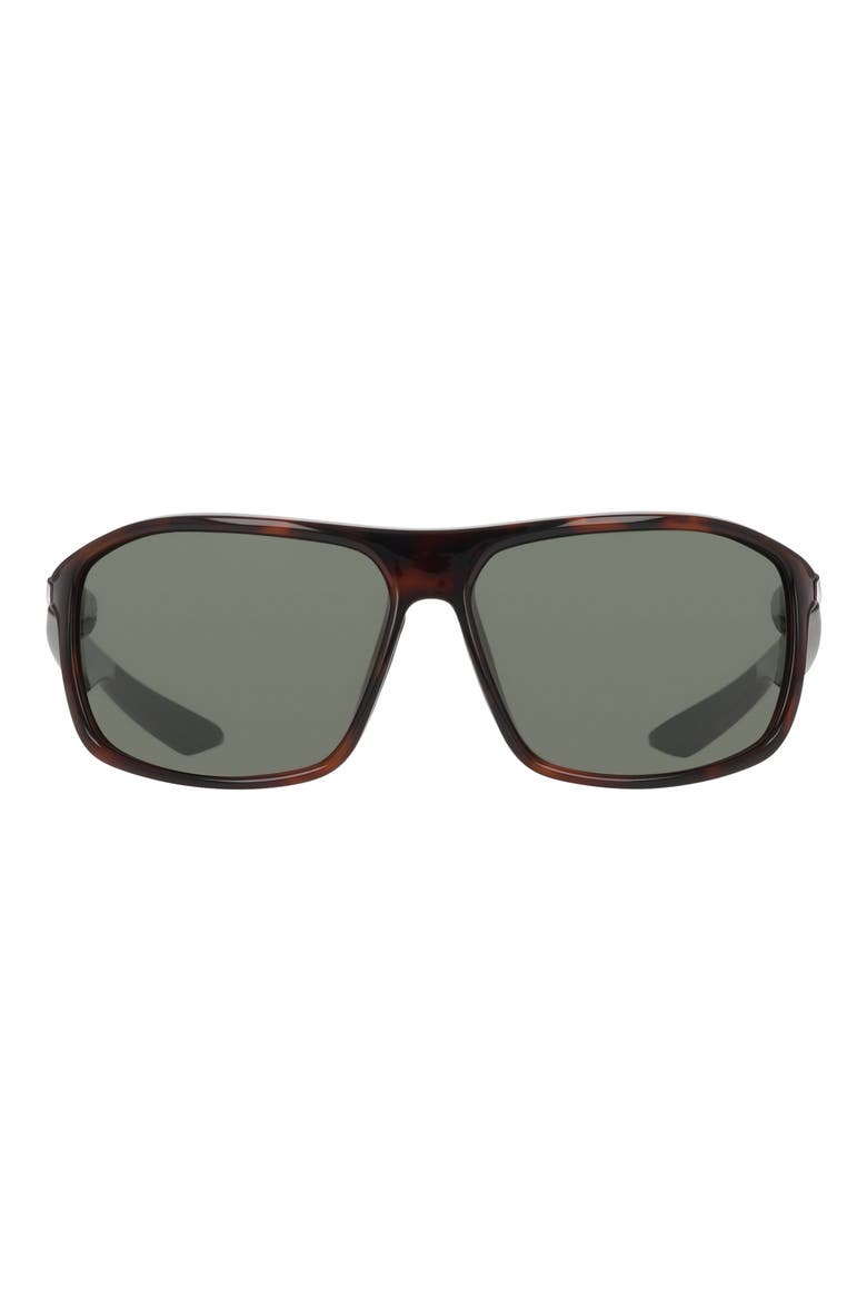 Premier Stride 63mm Rectangular Sunglasses, Main, color, TORTOISE / GREEN