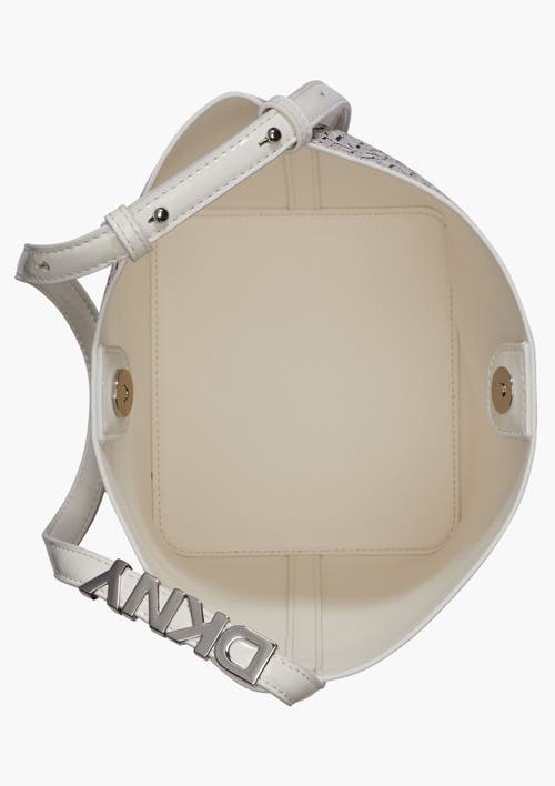 Dkny Avril Bucket Bag In White