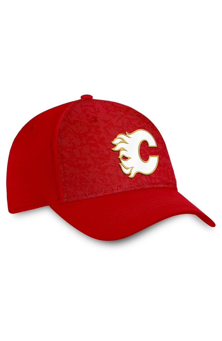 FANATICS Men's Fanatics Branded  Red Calgary Flames Authentic Pro Rink Flex Hat, Alternate, color, 