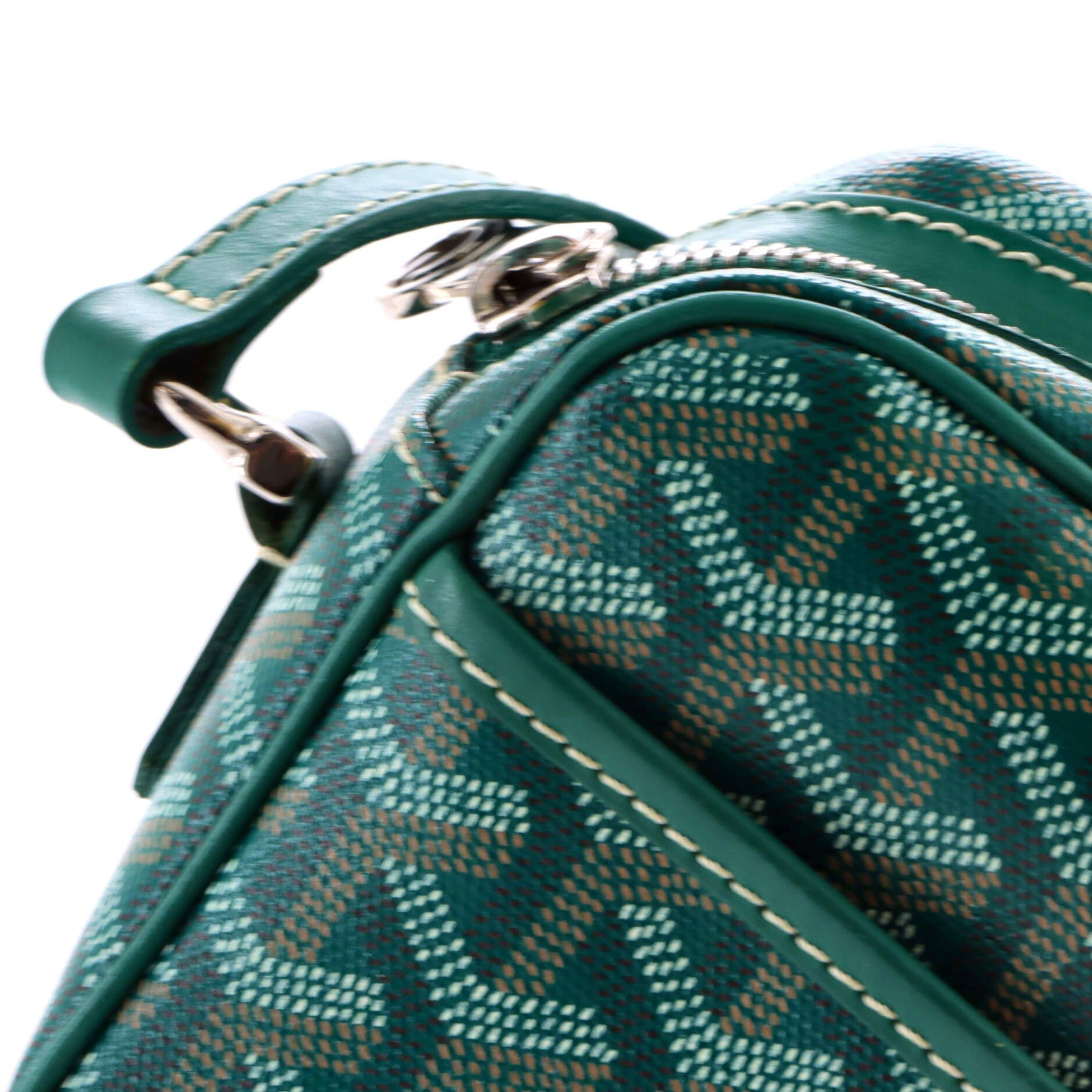 Cap Vert Bag Coated Canvas, Alternate, color, Green