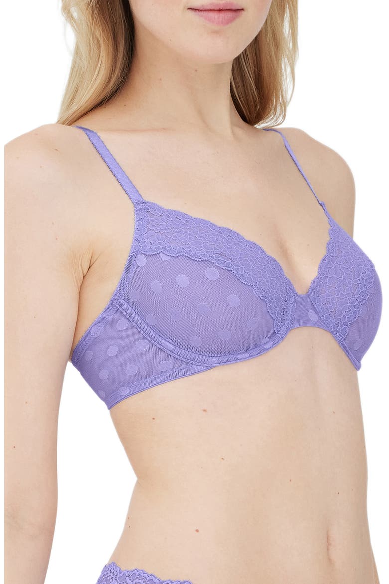 Dare Unlined Underwire Bra, Alternate, color, PERIWINKLE