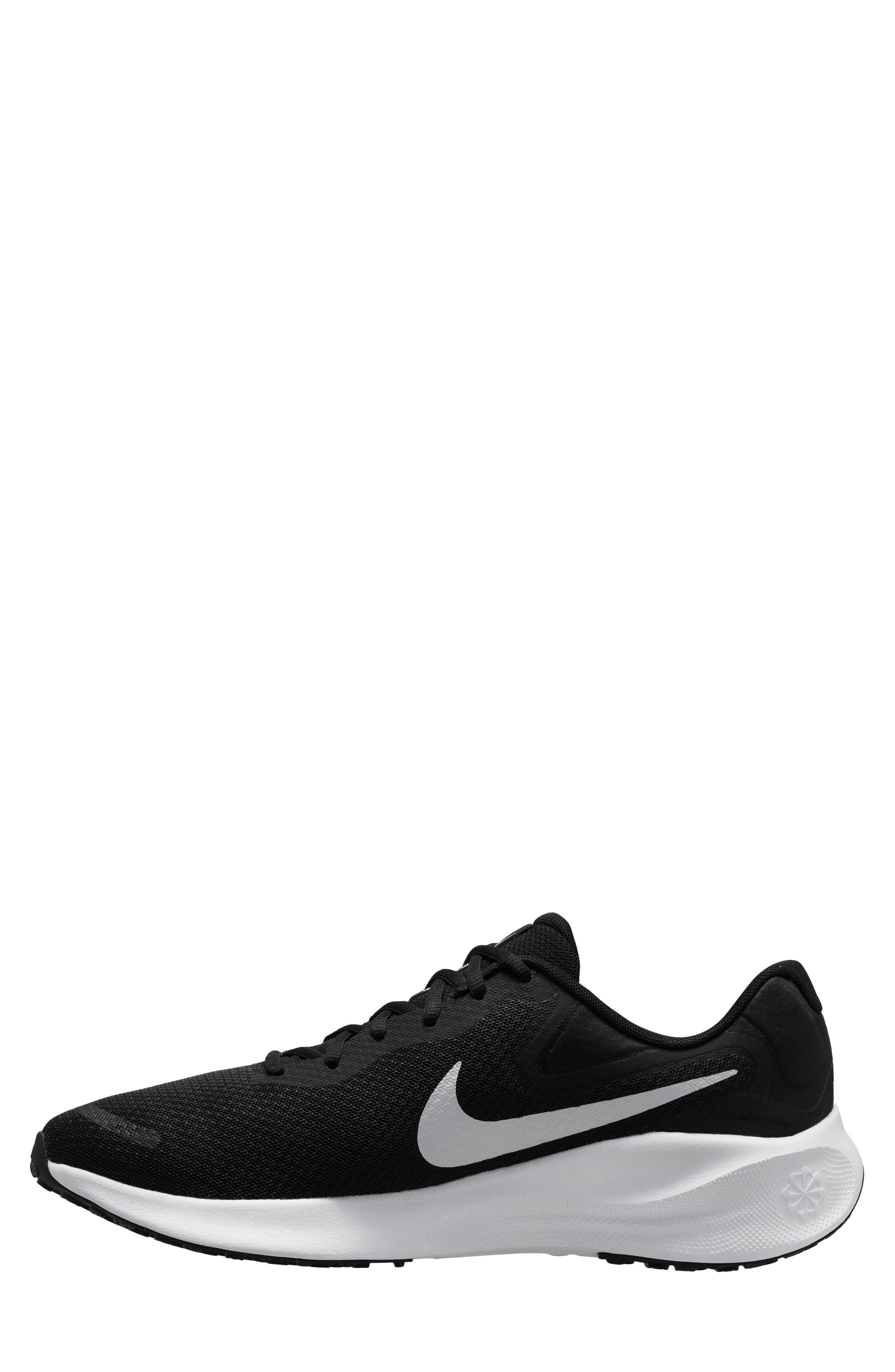 Nike Revolution 7 Running Shoe, Alternate, color, Black/ White