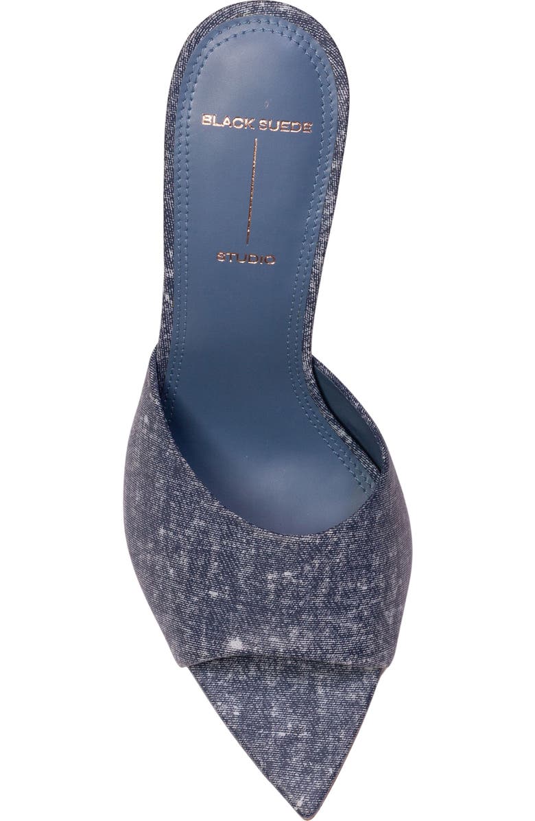 BLACK SUEDE STUDIO Bella Pointed Toe Slide Sandal, Alternate, color,